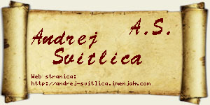 Andrej Svitlica vizit kartica